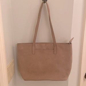 ABLE medium size tan suede tote